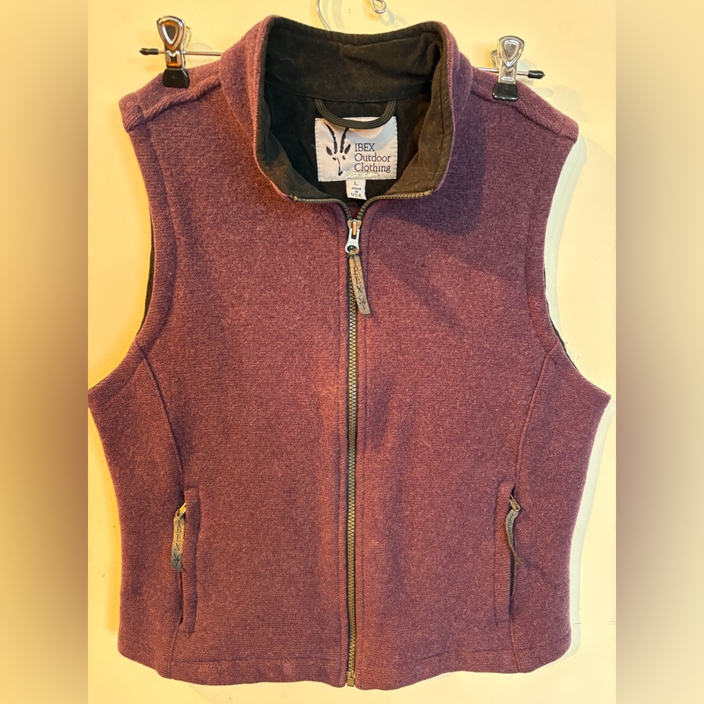 Ibex Plum Zip-Up Vest